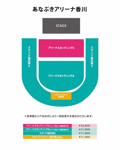 あなぶきアリーナ香川 座席表