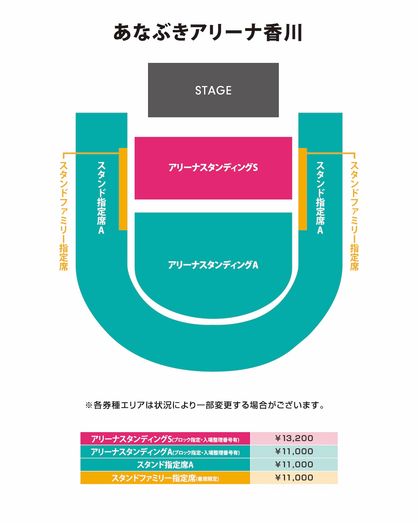 あなぶきアリーナ香川 座席表