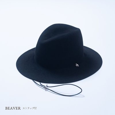 BEAVER HAT with strap